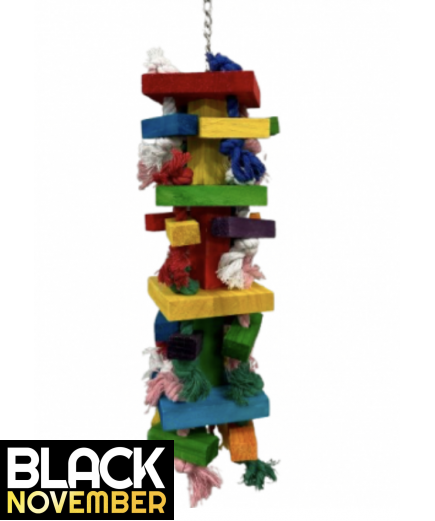 9 X Parrot Toy Pack - African Grey, Amazon, Cockatoo, Macaw Etc - RRP £148.91 - Pack 5